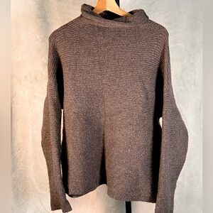 NEW Madewell Cashmere Sweater | Grey Ribbed Chunky Knit Sweater